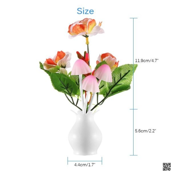 Romantic LED Mushroom Night Light, Day Night Sensor LED Mushroom Light - Image 2