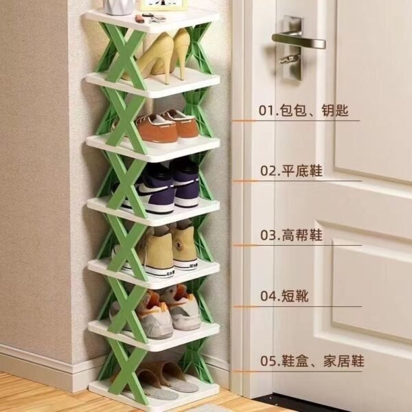 2-in-1 Portable Shoe & Organizer Set – 5 Tier (2 Pieces) - Image 3